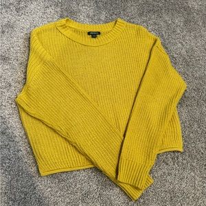 Wild Fable Crewneck Raglan Pullover Sweater Gold (Small)